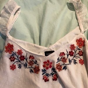 Floral bust tank top